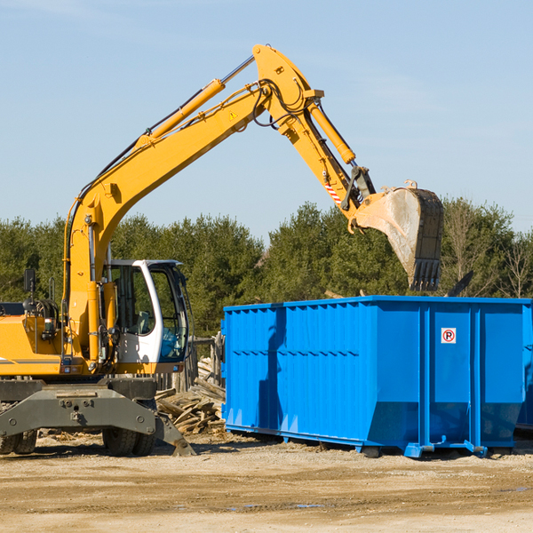 are there any restrictions on where a residential dumpster can be placed in Canada Creek Ranch